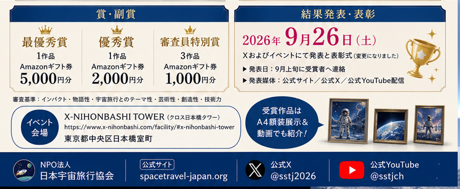 2026宇宙旅行AIイラストコンテスト